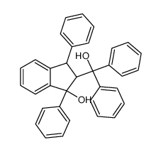 1-Hydroxy-2-(hydroxy-diphenyl-methyl)-1.3-diphenyl-indan Structure