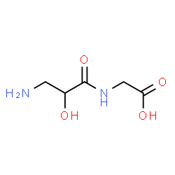 Glycine,N-(-bta--amino--alpha--hydroxypropionyl)- (3CI) Structure