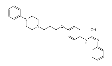 1-phenyl-3-[4-[3-(4-phenylpiperazin-1-yl)propoxy]phenyl]urea Structure