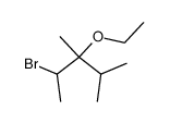 3-ethoxy-2-bromo-3,4-dimethyl-pentane Structure