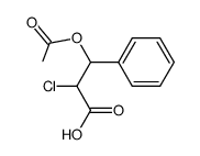 3-acetoxy-2-chloro-3-phenyl-propionic acid Structure