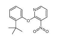 2-(2-tert-butyl-phenoxy)-3-nitro-pyridine structure