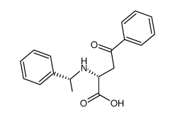 (2R)-4-oxo-4-phenyl-2-{[(1R)-1-phenylethyl]amino}butanoic acid结构式