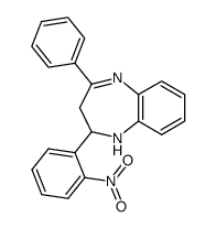 2-(2-nitrophenyl)-4-phenyl-2,3-dihydro-1H-benzo[b][1,4]diazepine Structure