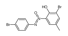 2-bromo-6-(4-bromo-phenyl-NNO-azoxy)-4-methyl-phenol结构式