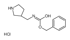 (R)-Benzyl (pyrrolidin-3-ylmethyl)carbamate hydrochloride Structure