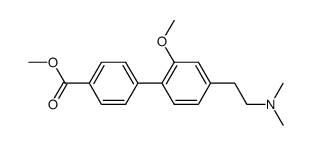 4'-(2-dimethylaminoethyl)-2'-methoxybiphenyl-4-carboxylic acid methyl ester Structure