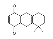 5,5-dimethyl-4a,5,6,7,8,9,9a,10-octahydroanthracene-1,4-dione结构式