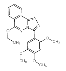 1,2,4-Triazolo(3,4-a)phthalazine, 6-ethoxy-3-(2,4,5-trimethoxyphenyl)-结构式