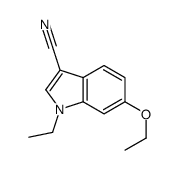 6-ethoxy-1-ethylindole-3-carbonitrile Structure