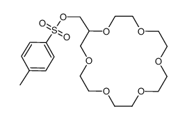 (1,4,7,10,13,16-hexaoxacyclooctadecan-2-yl)methyl 4-methylbenzenesulfonate结构式