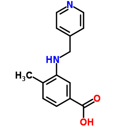 4-METHYL-3-((PYRIDIN-4-YLMETHYL)AMINO)BENZOIC ACID Structure