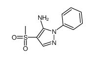 4-methylsulfonyl-2-phenylpyrazol-3-amine结构式
