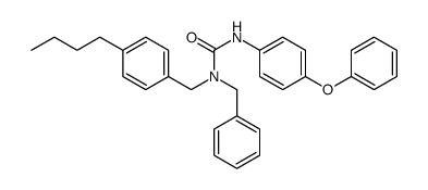 1-benzyl-1-[(4-butylphenyl)methyl]-3-(4-phenoxyphenyl)urea Structure