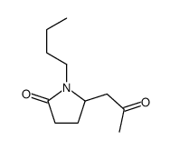 1-butyl-5-(2-oxopropyl)pyrrolidin-2-one Structure