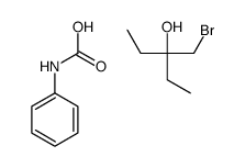 3-(bromomethyl)pentan-3-ol,phenylcarbamic acid Structure