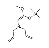 <<1-methoxy-2-(diallylamino)ethenyl>oxy>trimethylsilane结构式