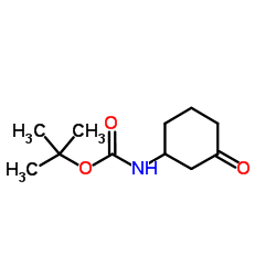 3-(Boc-氨基)环己酮结构式