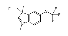 1,2,3,3-tetramethyl-5-(trifluoromethylsulfanyl)indol-1-ium,iodide Structure