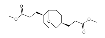 3-[(2S,6S)-6-(2-Methoxycarbonyl-ethyl)-9-oxa-bicyclo[3.3.1]non-2-yl]-propionic acid methyl ester结构式