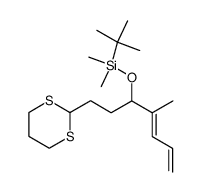 tert-Butyl-[(E)-1-(2-[1,3]dithian-2-yl-ethyl)-2-methyl-penta-2,4-dienyloxy]-dimethyl-silane Structure