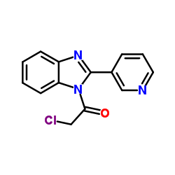 2-Chloro-1-[2-(3-pyridinyl)-1H-benzimidazol-1-yl]ethanone结构式