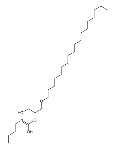 (1-hydroxy-3-octadecoxypropan-2-yl) N-butylcarbamate结构式