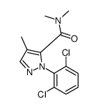 2-(2,6-dichlorophenyl)-N,N,4-trimethylpyrazole-3-carboxamide Structure