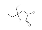 3-chloro-5,5-diethyloxolan-2-one Structure