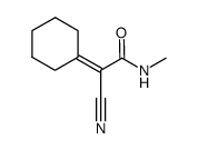 2-cyano-2-cyclohexylidene-N-methylacetamide Structure