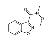N-Methoxy-N-methylbenzo[d] isoxazole-3-carboxamide结构式