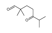 2,2,6-trimethyl-5-oxoheptanal Structure