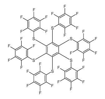1,2,3,4,5,6-hexakis[(2,3,4,5,6-pentafluorophenyl)sulfanyl]benzene Structure