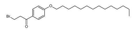 3-bromo-1-(4-tetradecoxyphenyl)propan-1-one结构式