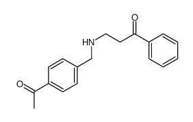 3-[(4-acetylphenyl)methylamino]-1-phenylpropan-1-one结构式