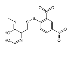 2-acetamido-3-[(2,4-dinitrophenyl)disulfanyl]-N-methylpropanamide结构式