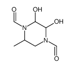 1,4-Piperazinedicarboxaldehyde,2,3-dihydroxy-5-methyl-(7CI) Structure