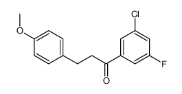 3'-CHLORO-5'-FLUORO-3-(4-METHOXYPHENYL)PROPIOPHENONE Structure