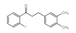 3-(3,4-DIMETHYLPHENYL)-2'-FLUOROPROPIOPHENONE结构式