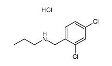 (2,4-dichloro-benzyl)-propyl-amine, hydrochloride结构式