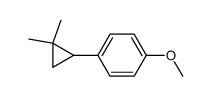 1,1-dimethyl-2-(p-methoxyphenyl)cyclopropane结构式