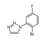 1H-1,2,3-Triazole, 1-(2-bromo-5-fluorophenyl) Structure