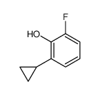 2-cyclopropyl-6-fluorophenol结构式