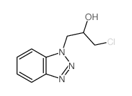 1-benzotriazol-1-yl-3-chloro-propan-2-ol结构式