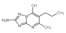 2-amino-5-methyl-6-propyl-1H-[1,2,4]triazolo[1,5-a]pyrimidin-7-one结构式