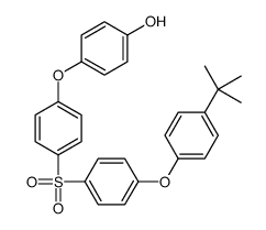 4-[4-[4-(4-tert-butylphenoxy)phenyl]sulfonylphenoxy]phenol结构式