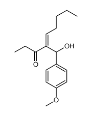 4-[hydroxy-(4-methoxyphenyl)methyl]non-4-en-3-one Structure