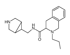 N-(3-Azabicyclo[3.1.0]hex-6-ylmethyl)-2-propyl-1,2,3,4-tetrahydroisoquinoline-3-carboxamide Structure