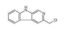 9H-Pyrido[3,4-b]indole, 3-(chloromethyl)结构式