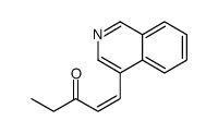 1-isoquinolin-4-ylpent-1-en-3-one Structure